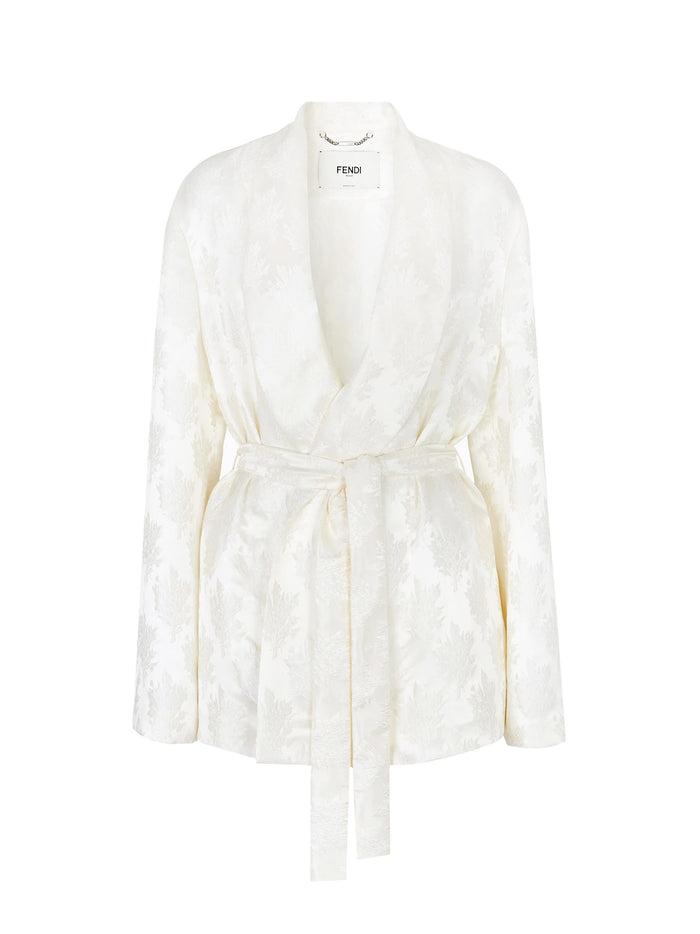 Fendi Clothing White Seta Viscosa
