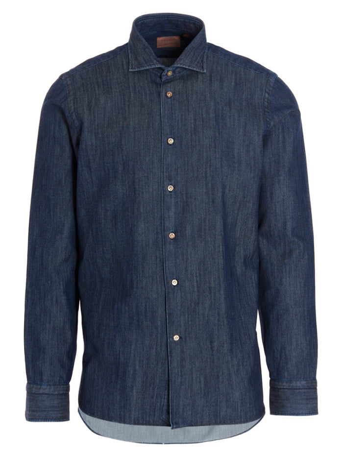 Marechiaro shirt Blue Cotton Shirt, Blouse