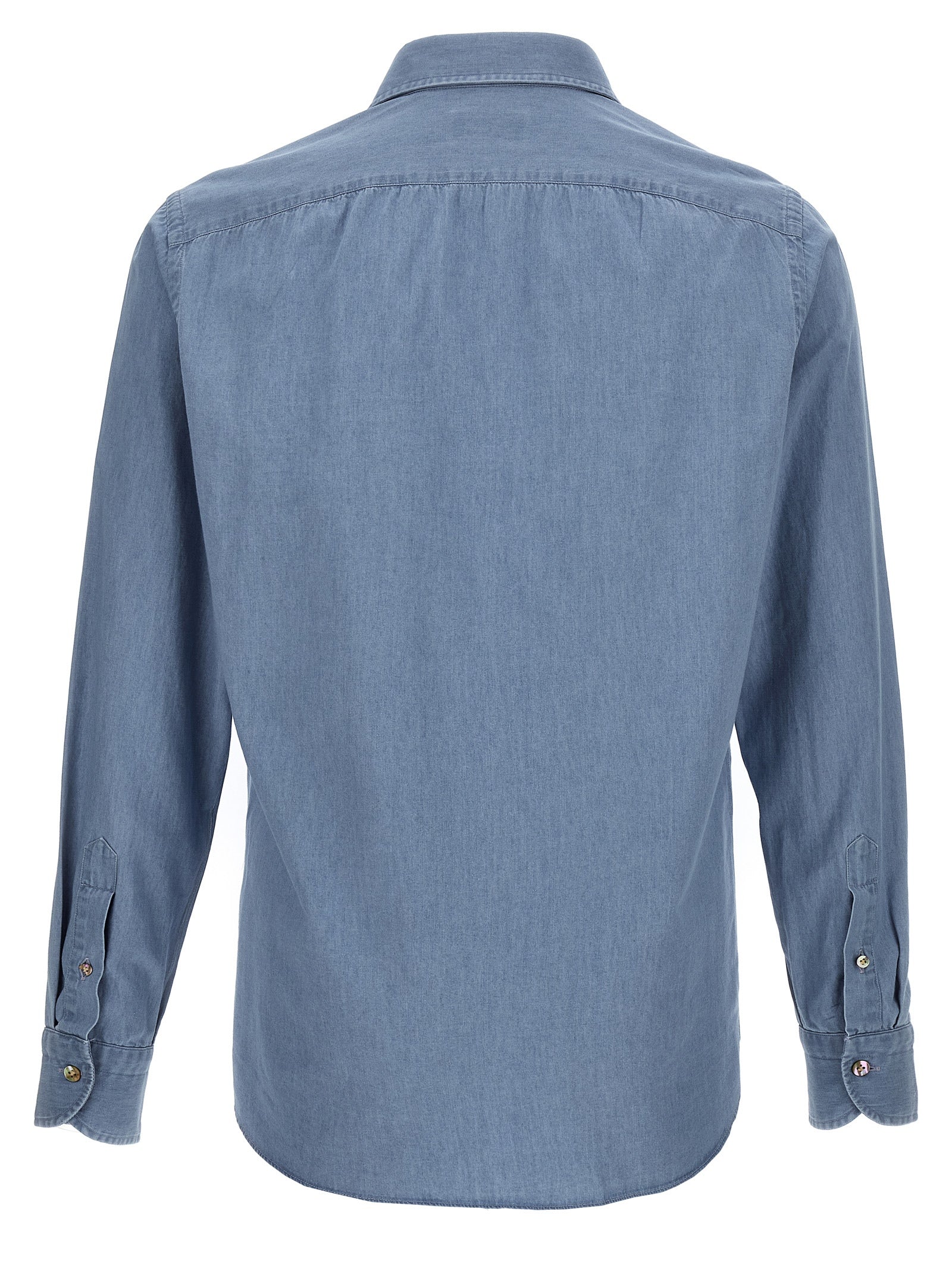 Chambray shirt Light Blue Cotton Shirt, Blouse