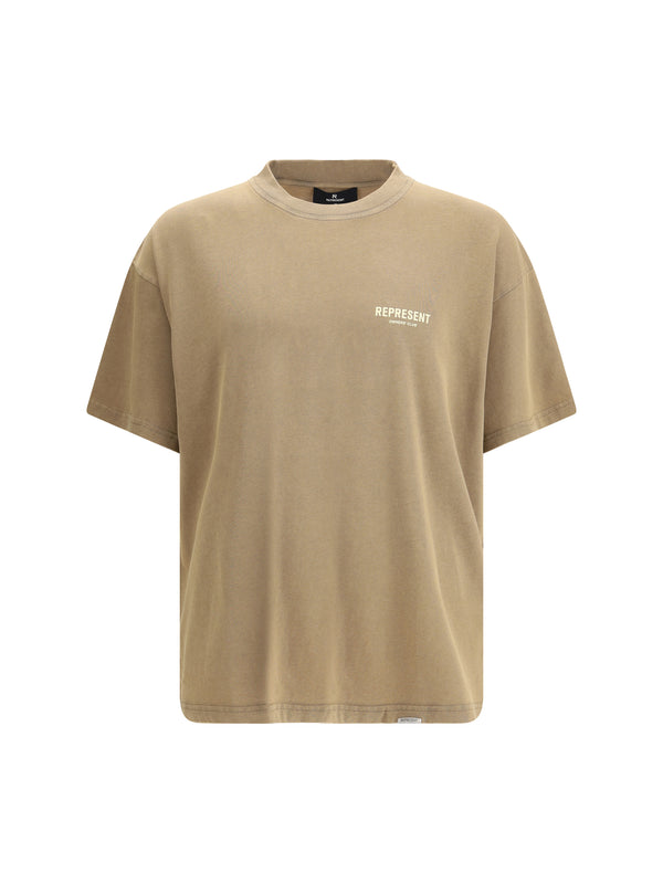 Represent 100% Cotton t-shirt in beige