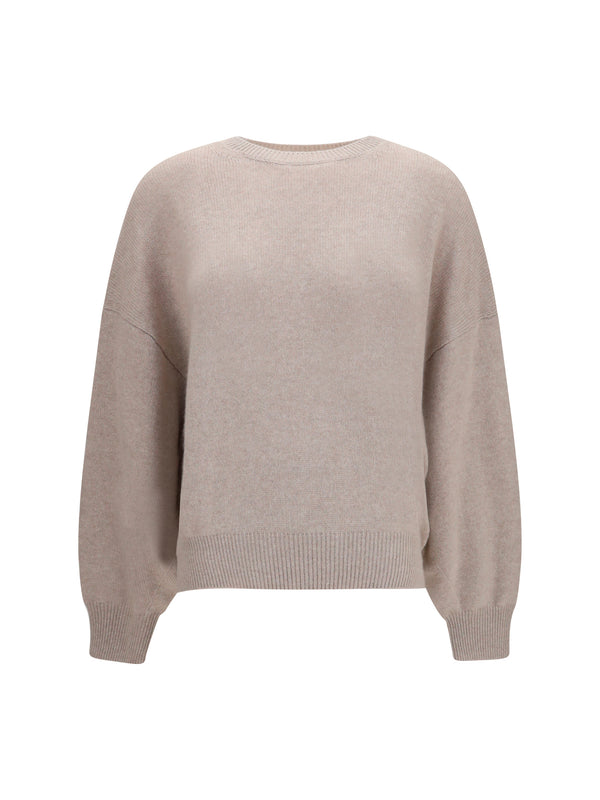 Ribbed Knit Sweater Veira Sand Cashmere