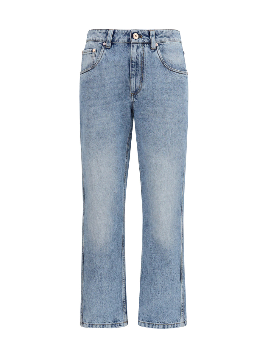 Brunello Cucinelli 100% Cotton jeans in blue