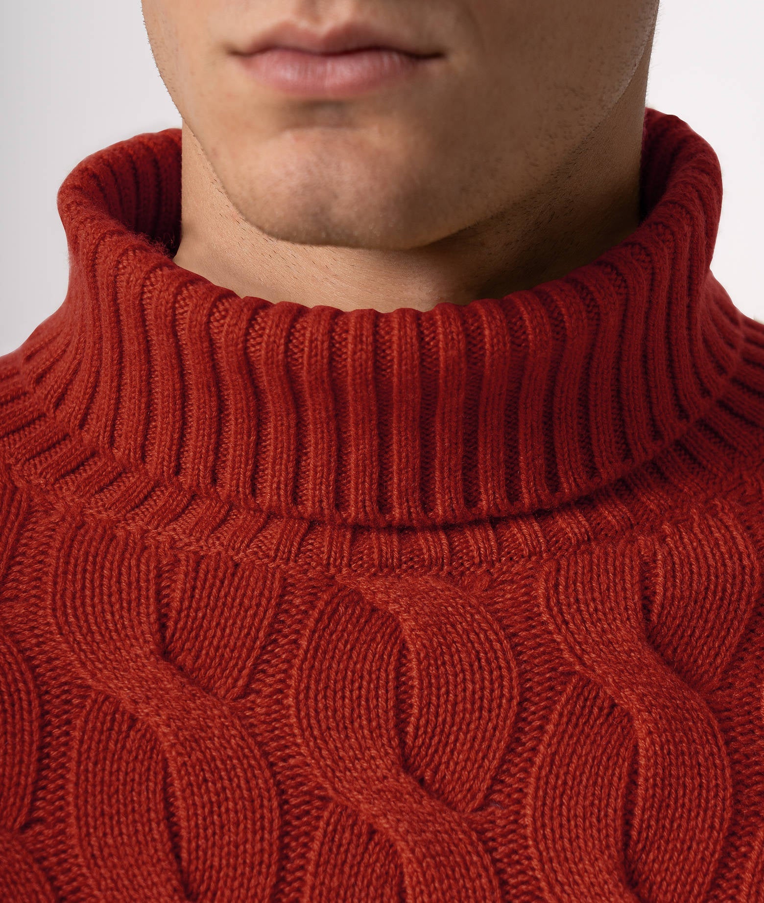 Turtleneck Cashmere Sweater Lapponia Lightgray Maglieria Dis/lav Pesante
