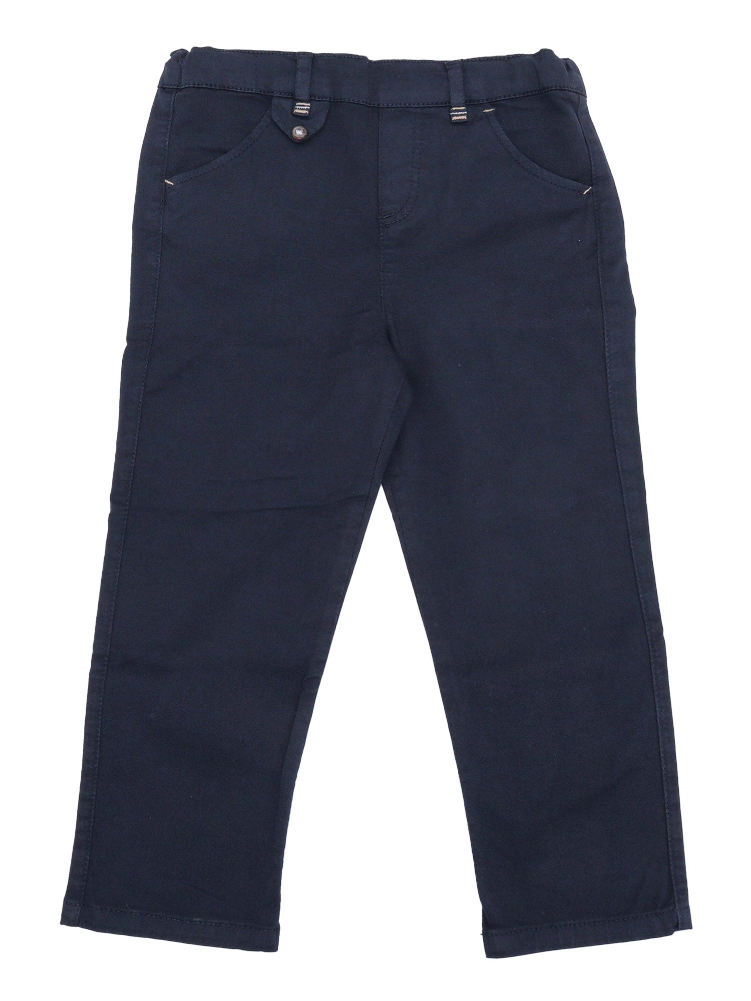 PANTS Blue Cotton Elastane