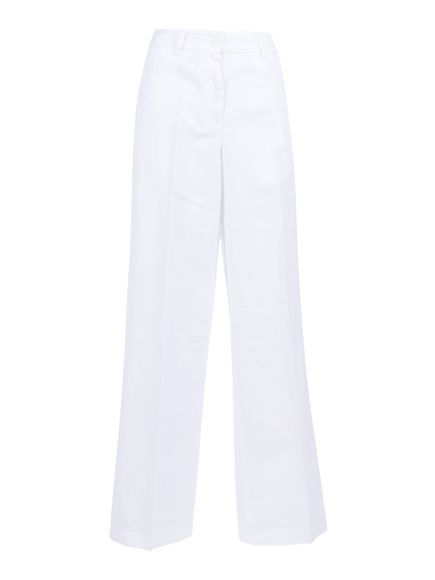 WOMAN PANTS White Cotton Linen