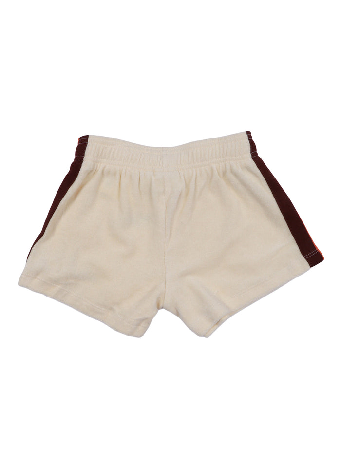 Alien City Fc Emb Terry Sweatshorts White Organic Cotton Short