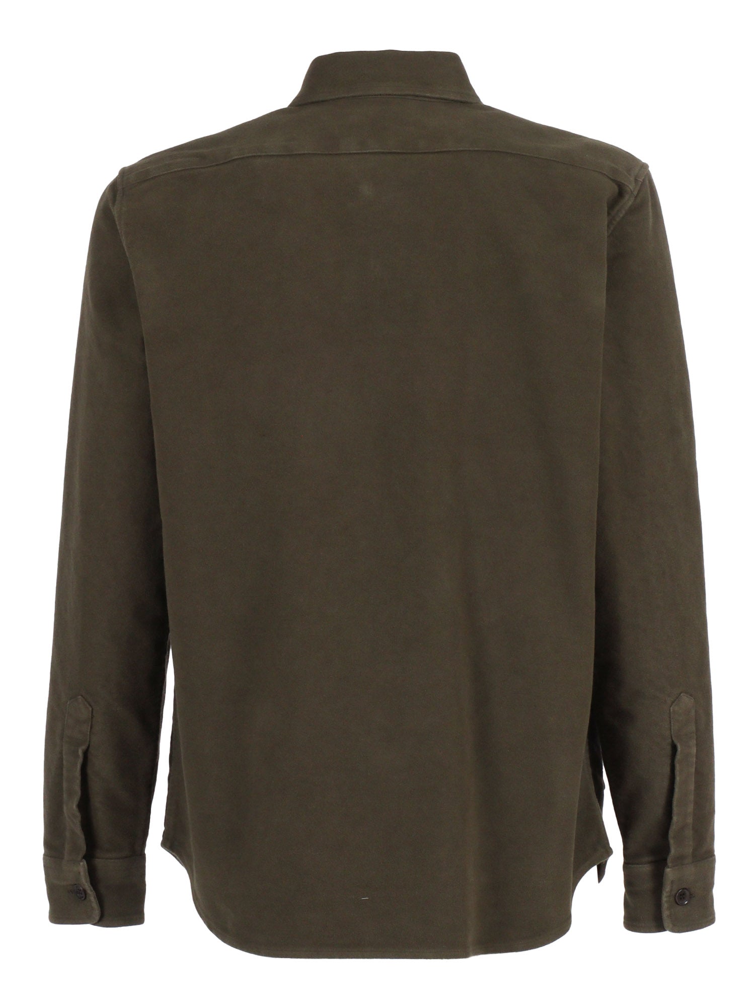 Man Shirt Green Cotton