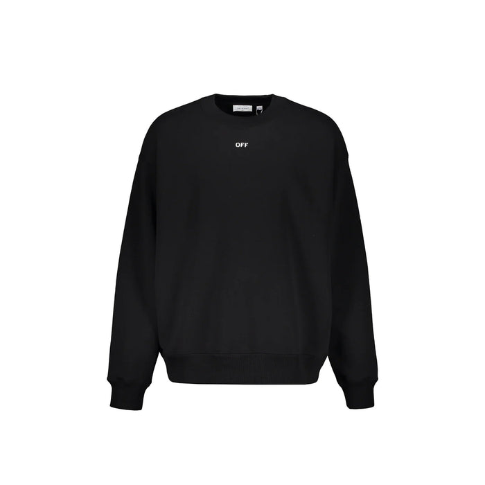 Off-White Logo Sweatshirt Black Cotton
