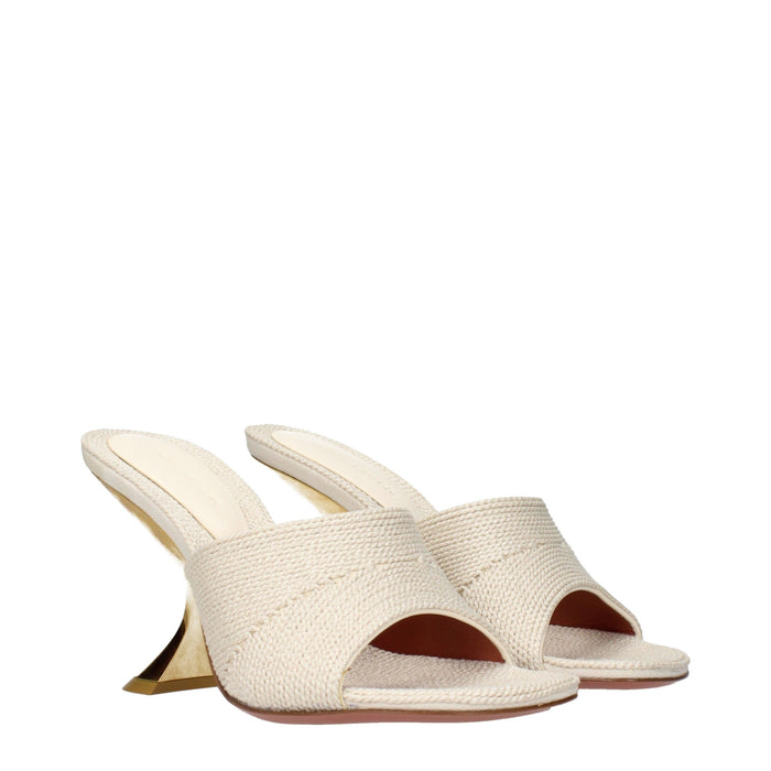 Amina Muaddi slipper in beige — view 2