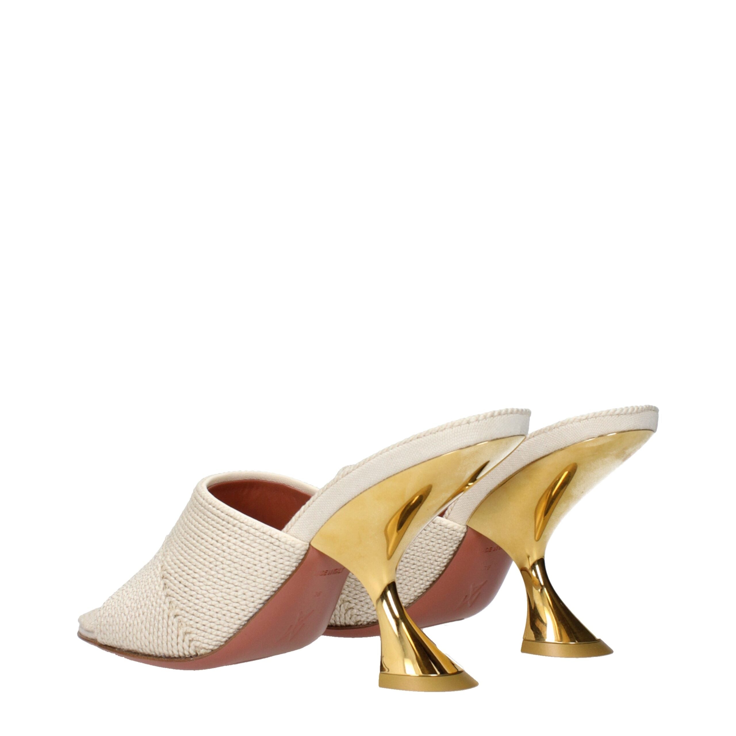 Amina Muaddi slipper in beige — view 4