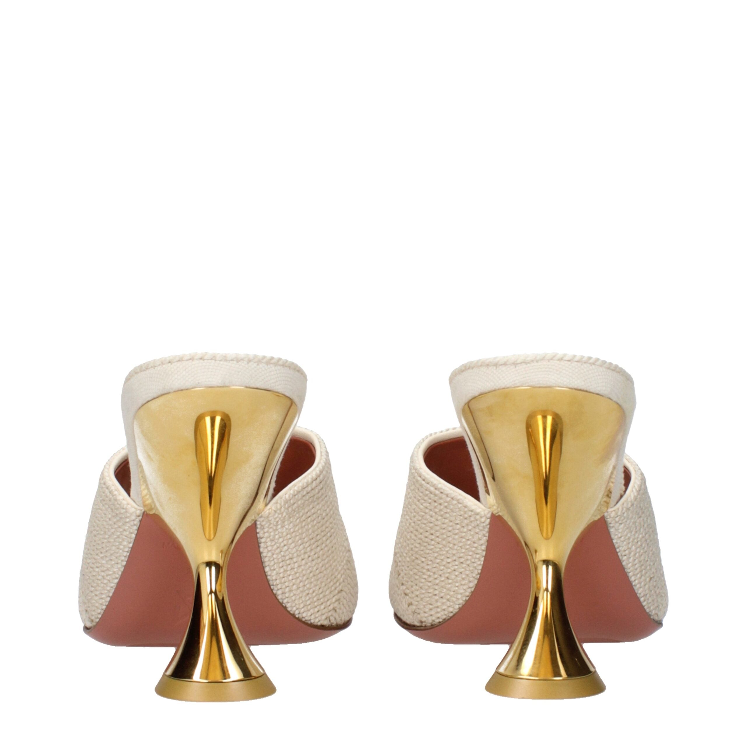 Amina Muaddi slipper in beige — view 5