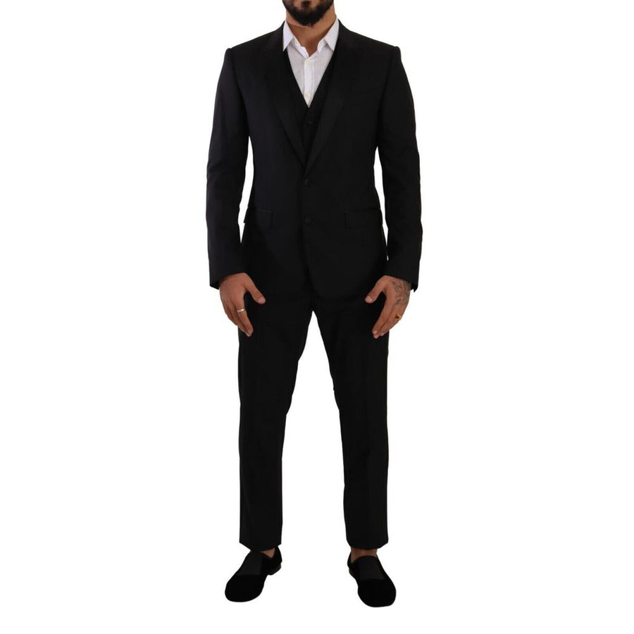 Dolce & Gabbana 60% Virgin Wool pant suit in black