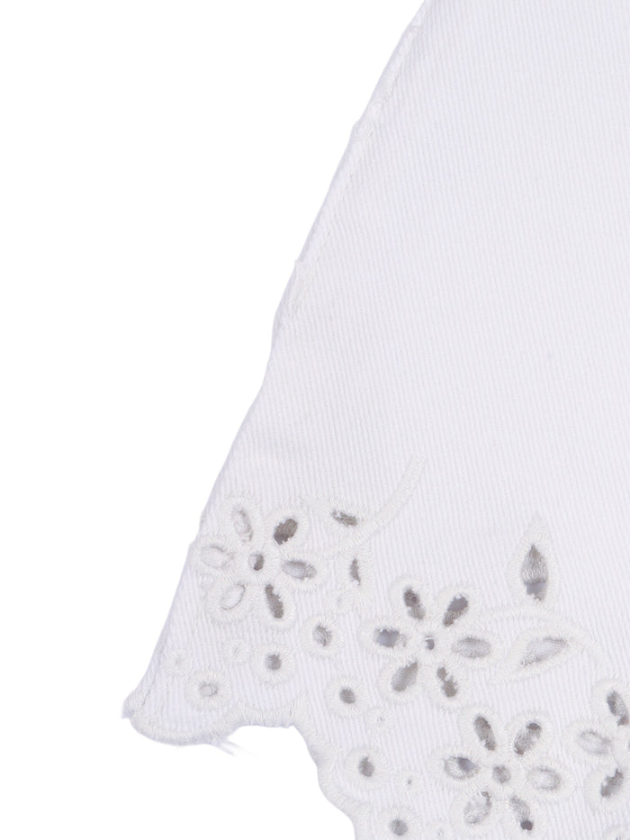 Adalyn Shorts S White Cotton Elastane