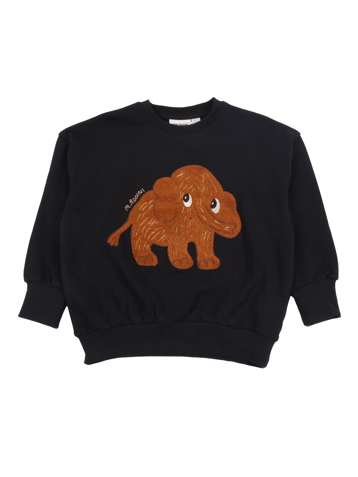 Mammoth Chenille Sweatshirt Black Organic Cotton