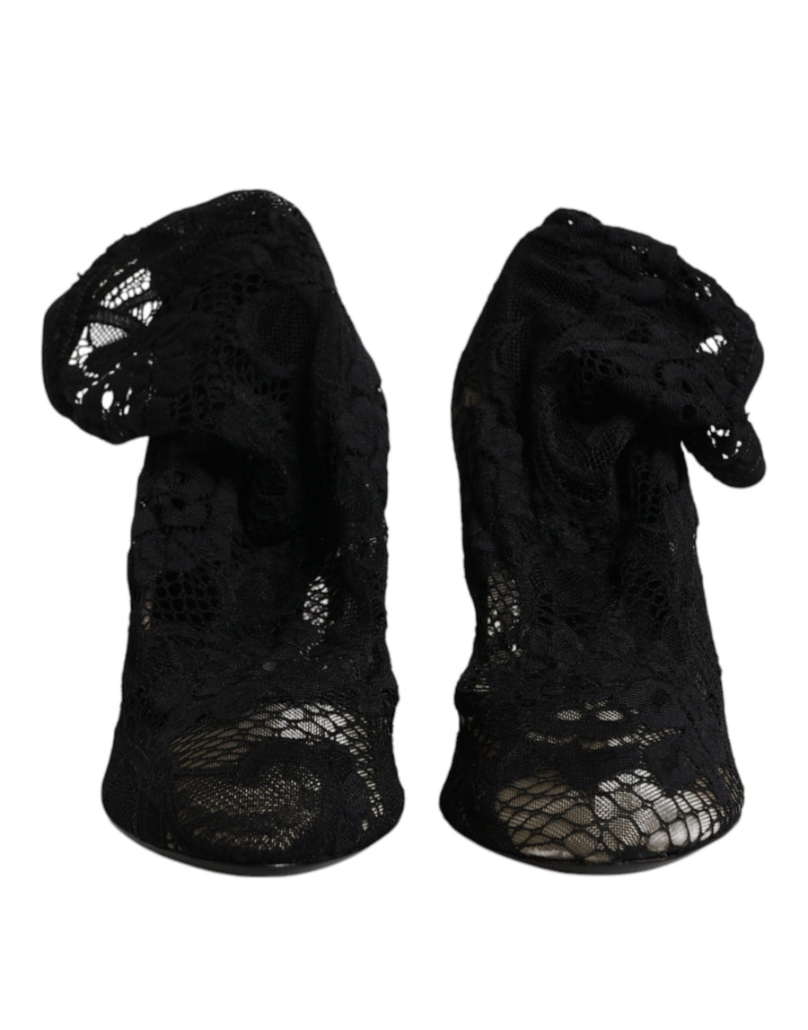 Dolce & Gabbana 21% Elastane boot in black