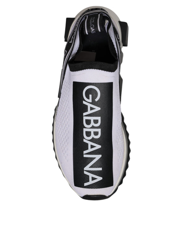 Dolce & Gabbana Mesh 70% polyester sneaker in white