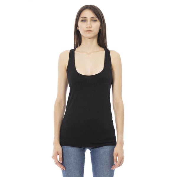 Just Cavalli Viscose tank top in black