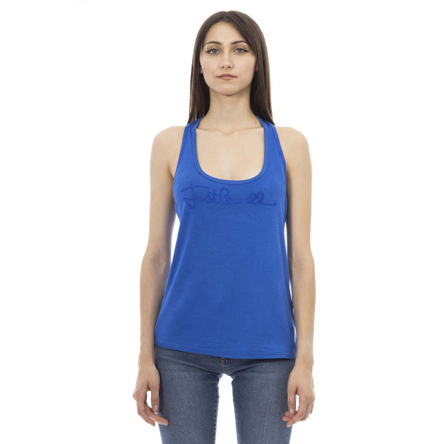 Just Cavalli Viscose tank top in blue