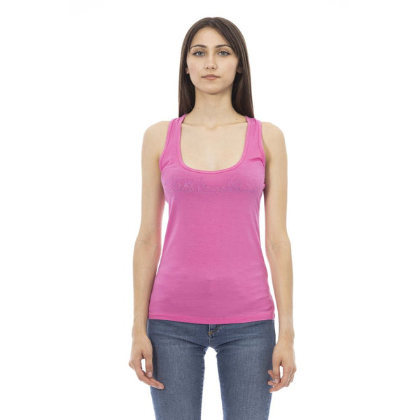 Just Cavalli Viscose tank top in pink