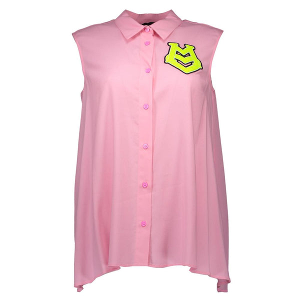 Love Moschino 95% Viscose blouse in pink