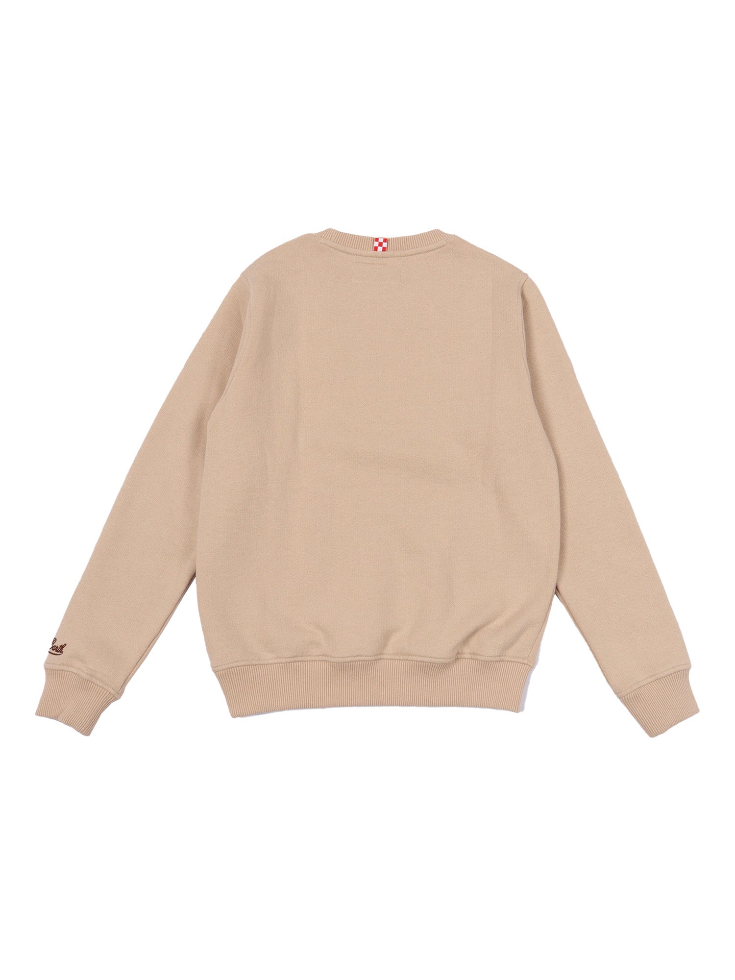 Hutton N-Weekender Bear 11 Emb Beige Cotton Polyester Sweatshirt