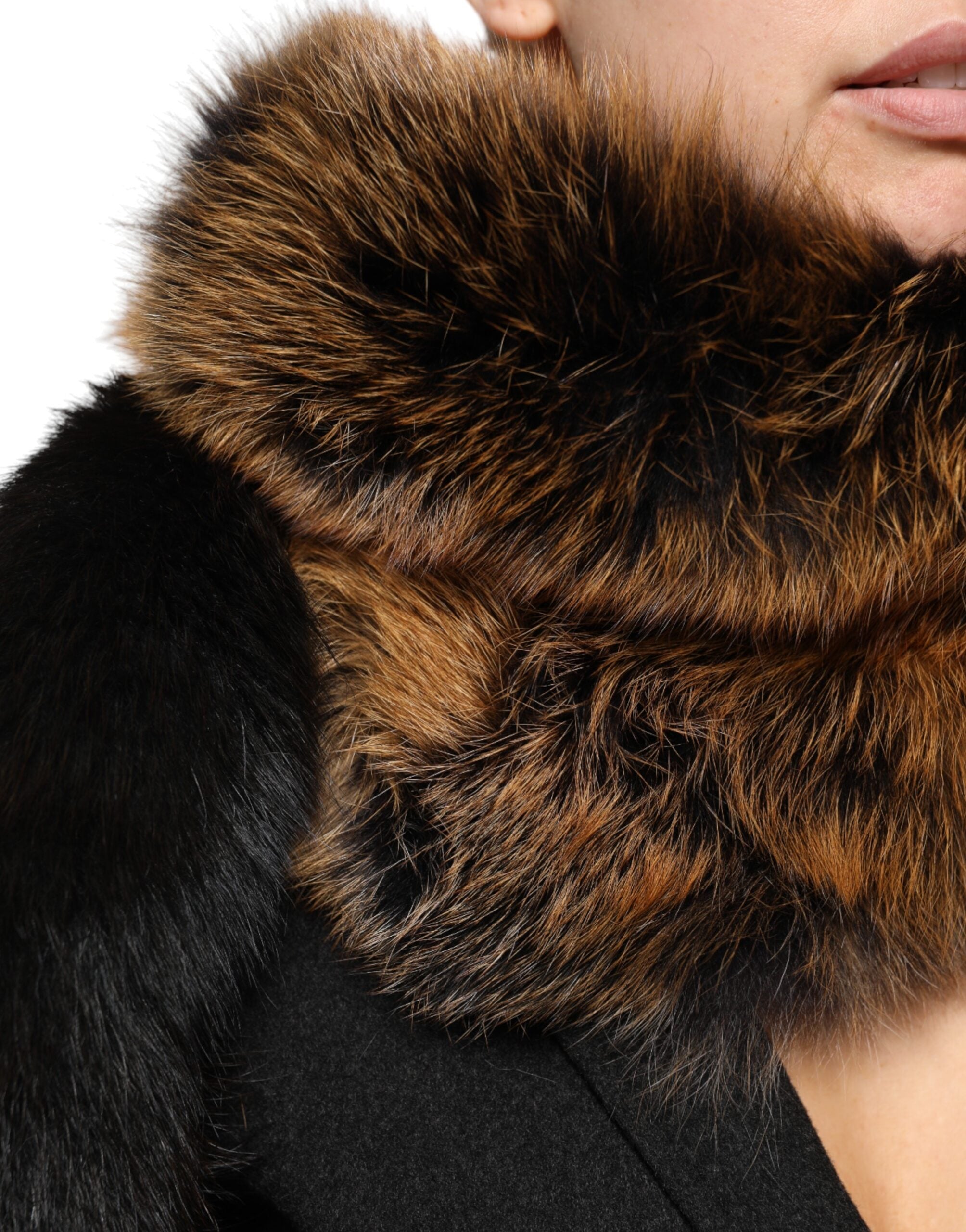 Dolce & Gabbana 100% Red Fox Fur scarf in brown — view 3