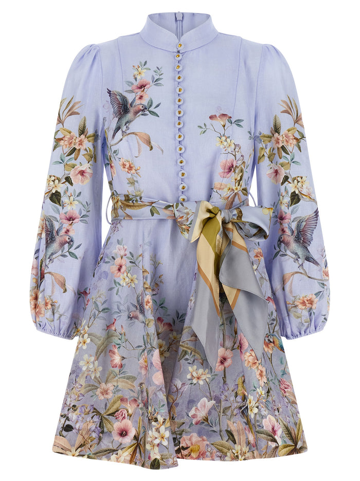 Rebellion dress Light Blue Linen