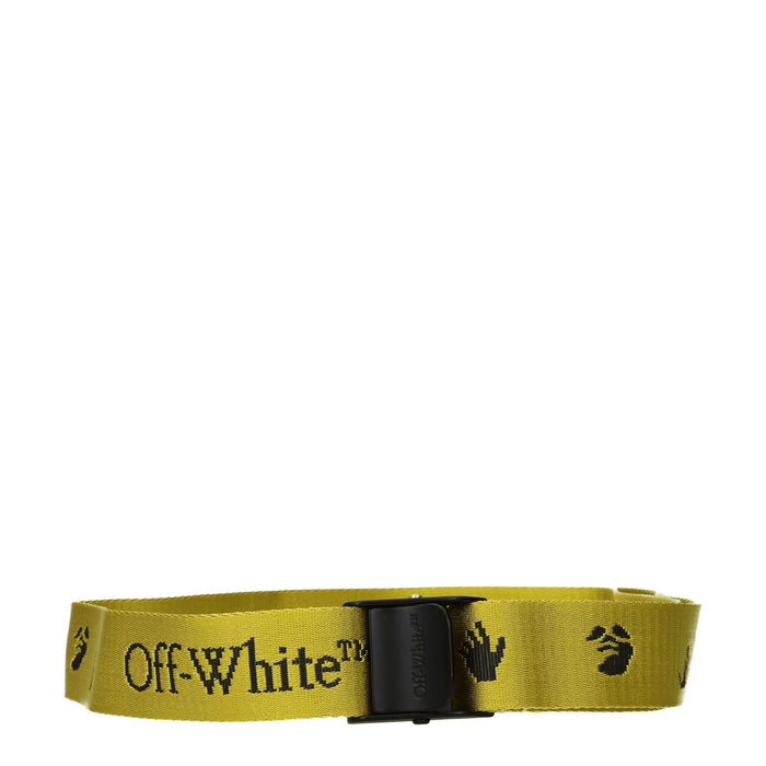Off-White Fabric belt in yellow