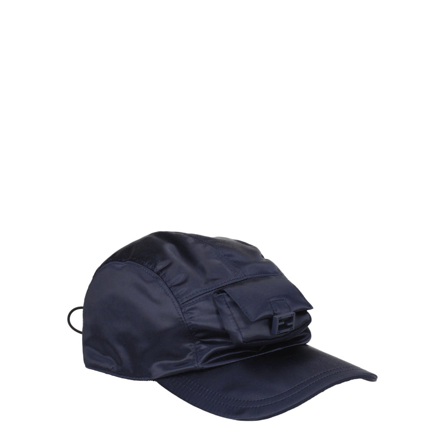 Fendi FE8547396288777BT Polyamide baseball cap in navy