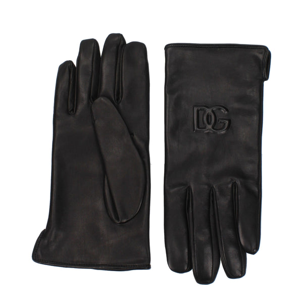 Dolce & Gabbana 100% Leather gloves in black