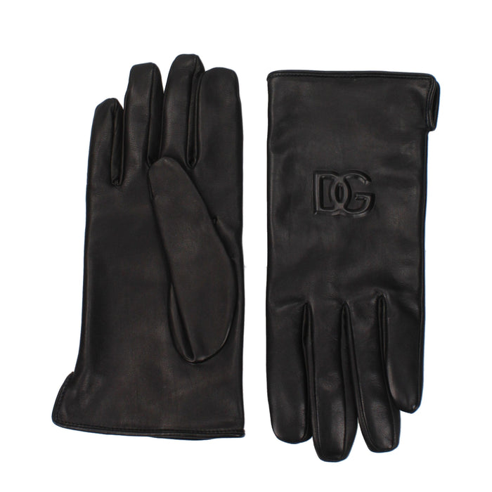 Dolce & Gabbana 100% Leather gloves in black