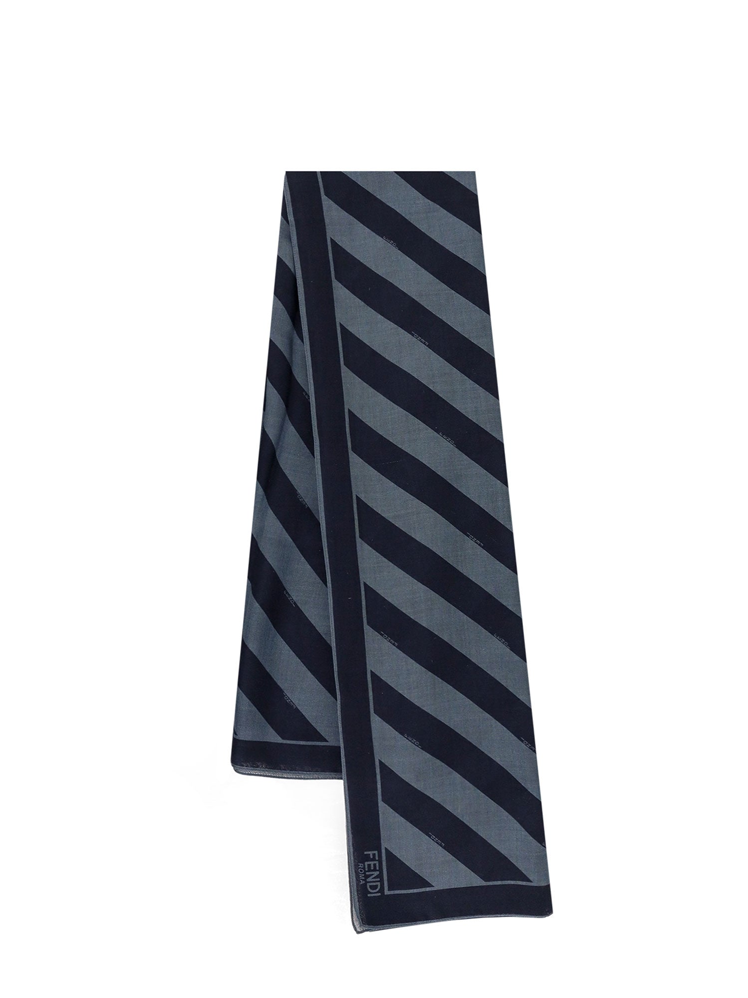 Fendi Scarfs Blue Seta Lana