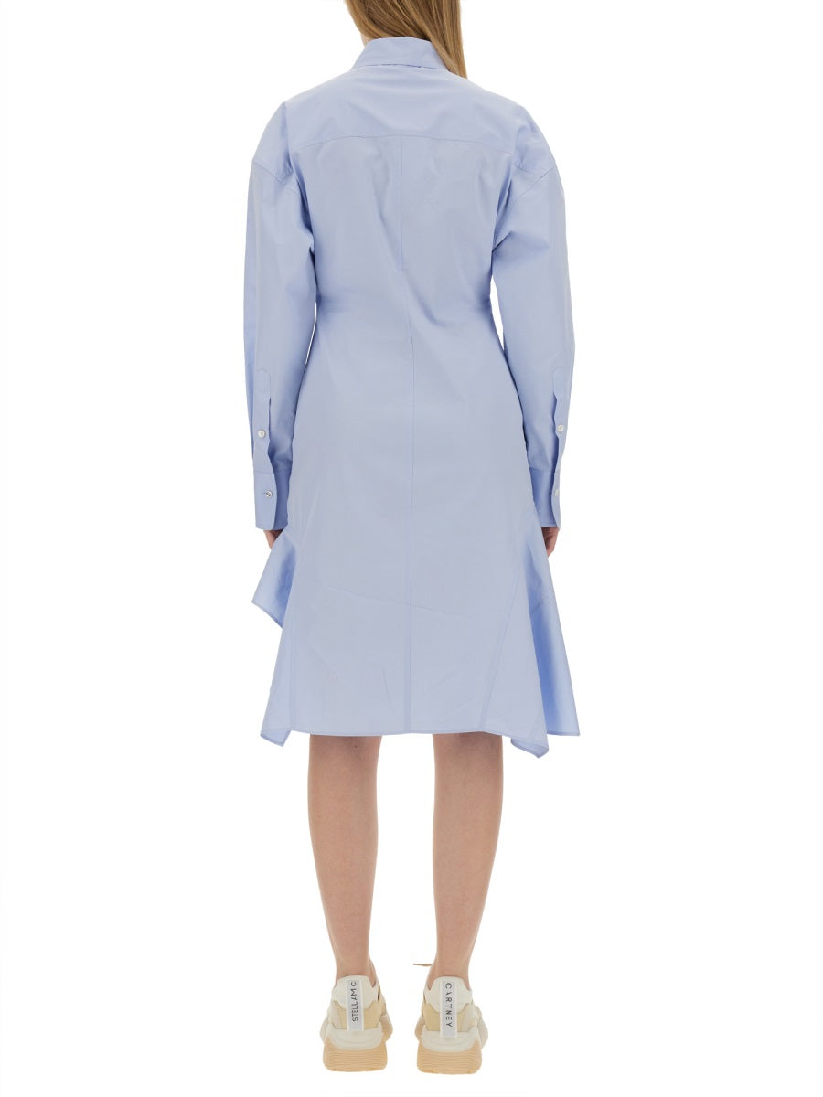 Shirt Dress Azure Cotton