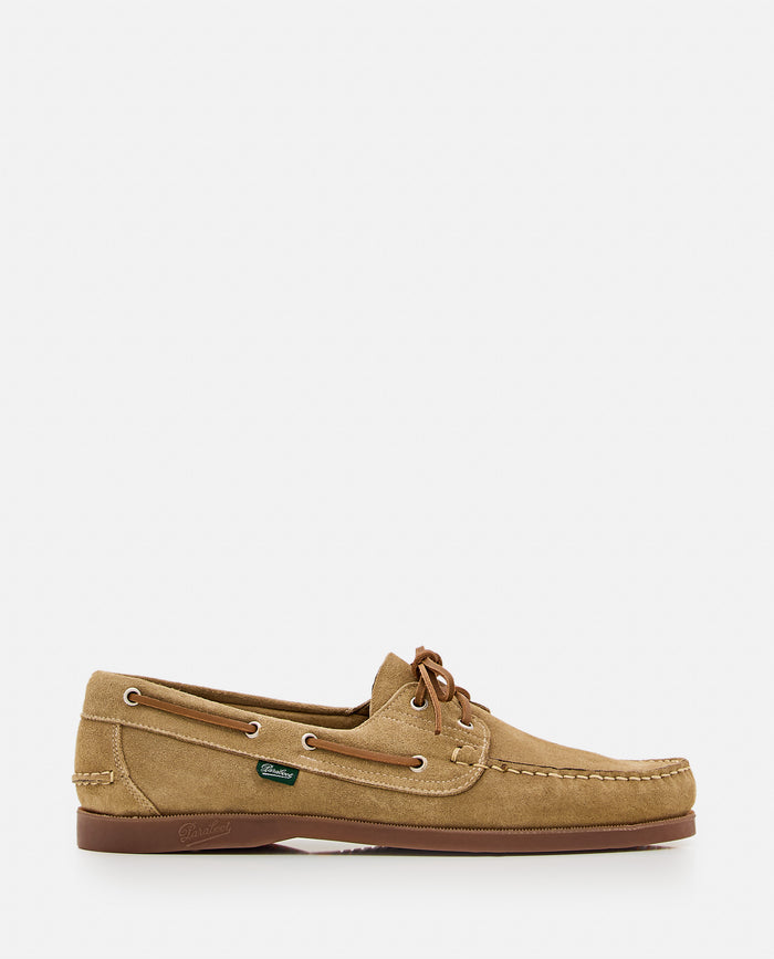 Paraboot Flat Shoes Beige Leather