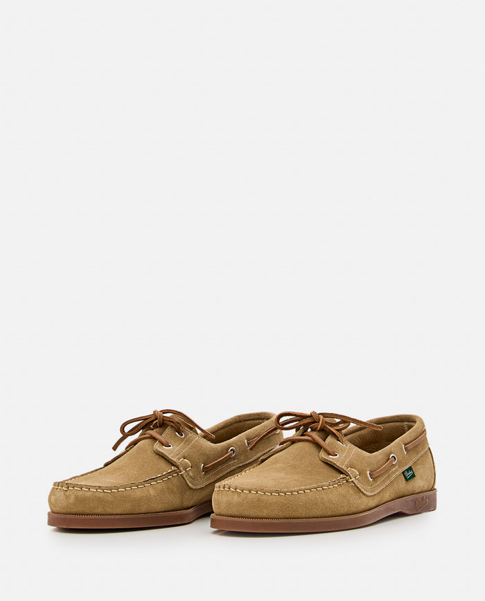 Paraboot Flat Shoes Beige Leather