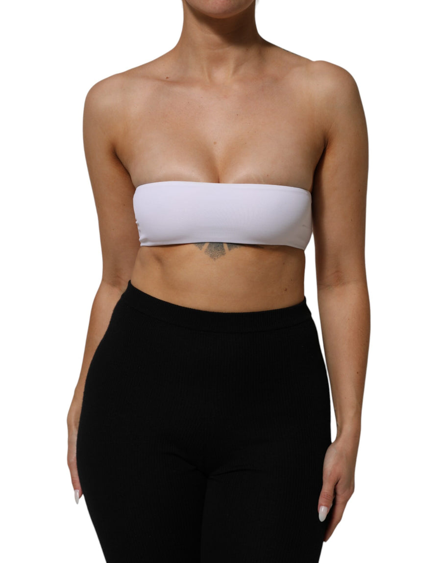 Dolce & Gabbana 80% Nylon tank top in white