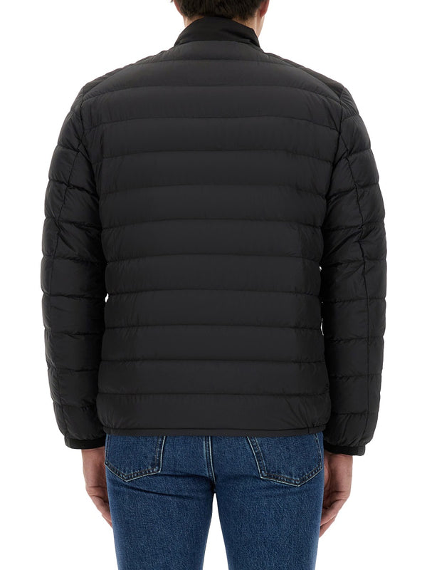 Jacket With Logo Black Polyester