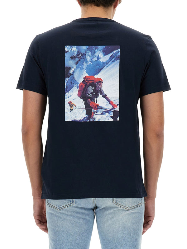 Logo T-Shirt Blue Cotton T-shirts