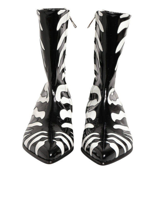 Dolce & Gabbana 100% calf leather; lining 1% SE + 2% VI + 54% Goat + 43% Calf boot in black
