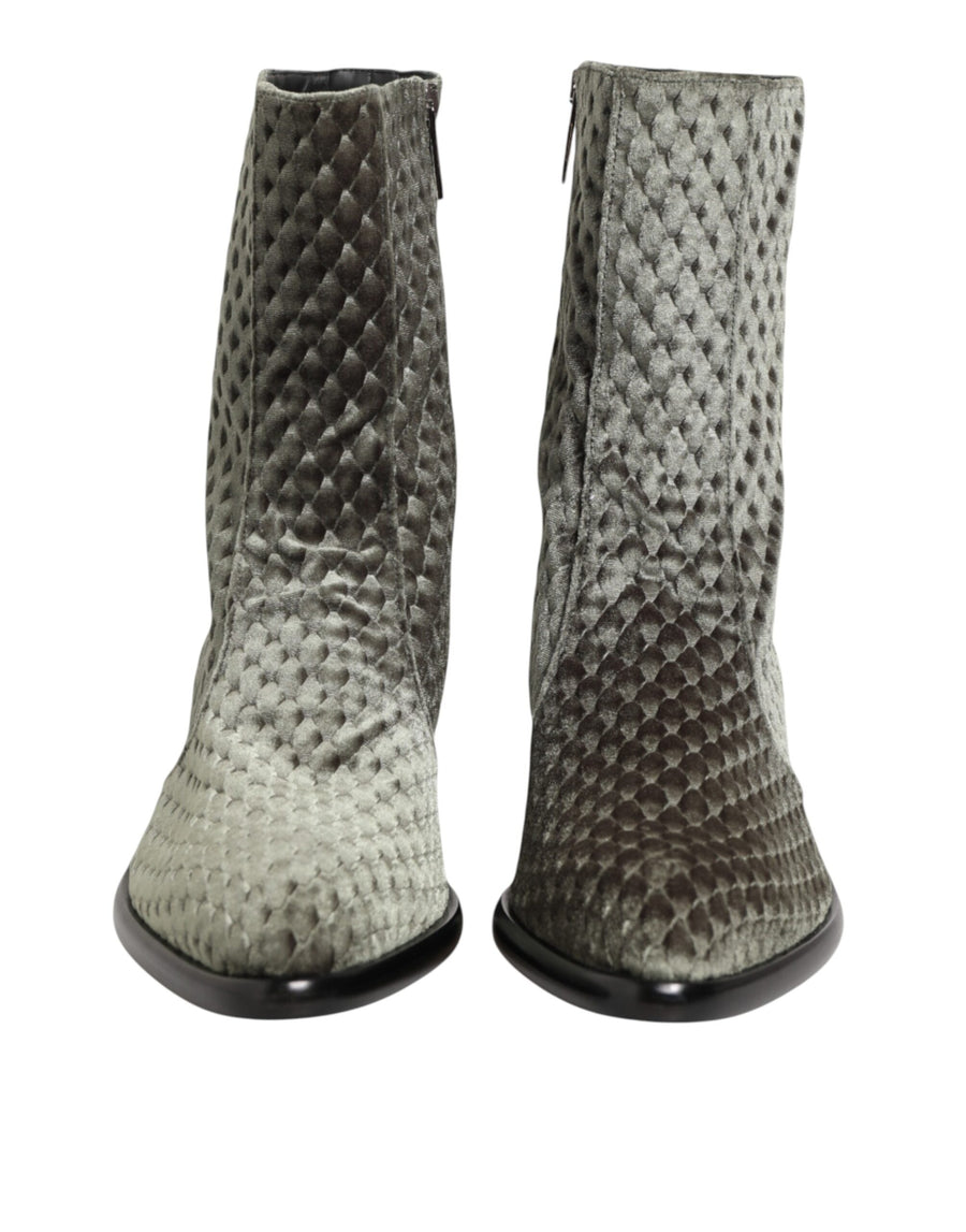 Dolce & Gabbana 50% cotton boot in gray