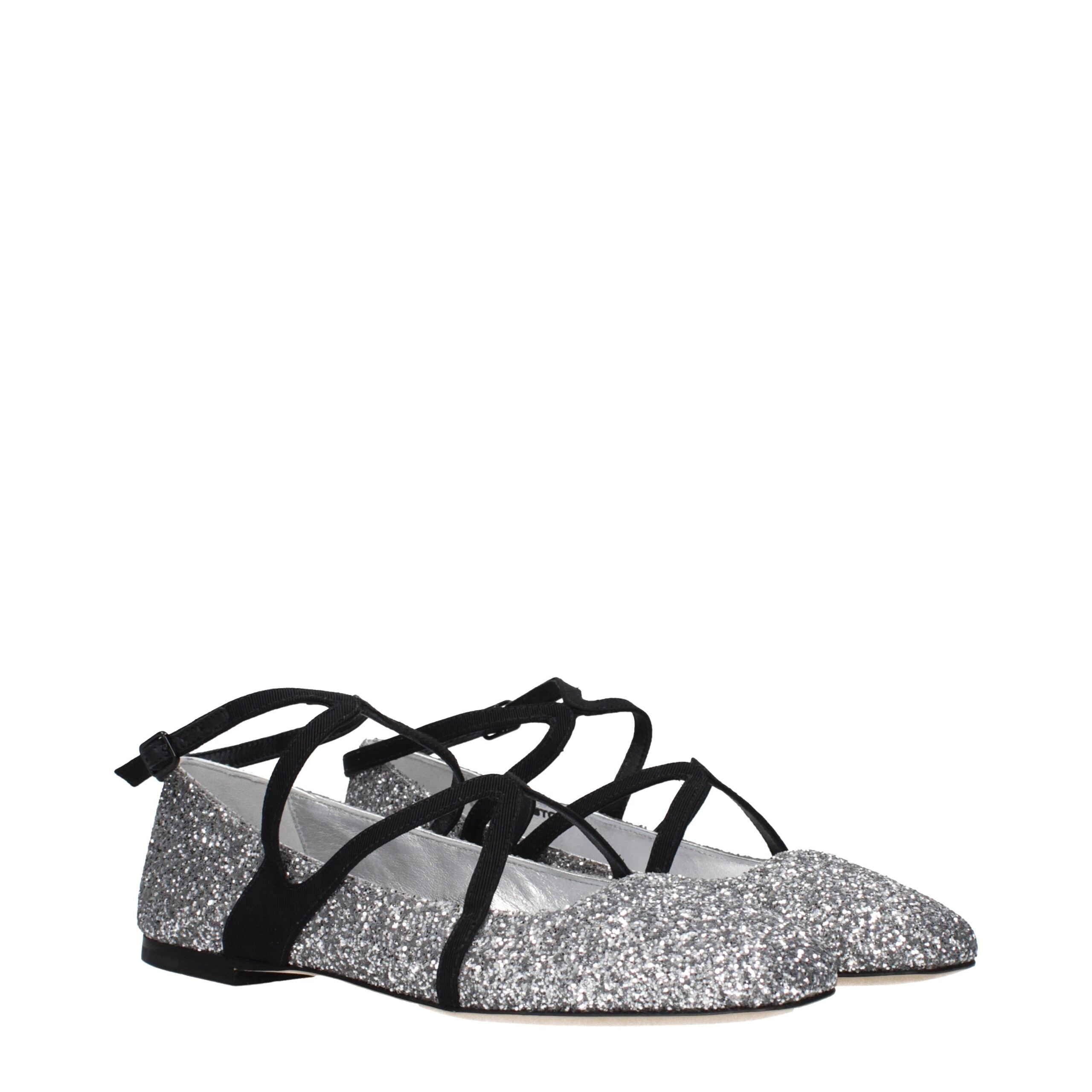 Jimmy Choo ballet flat in silver — view 2