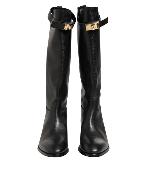 Dolce & Gabbana 100% Lamb leather boot in black