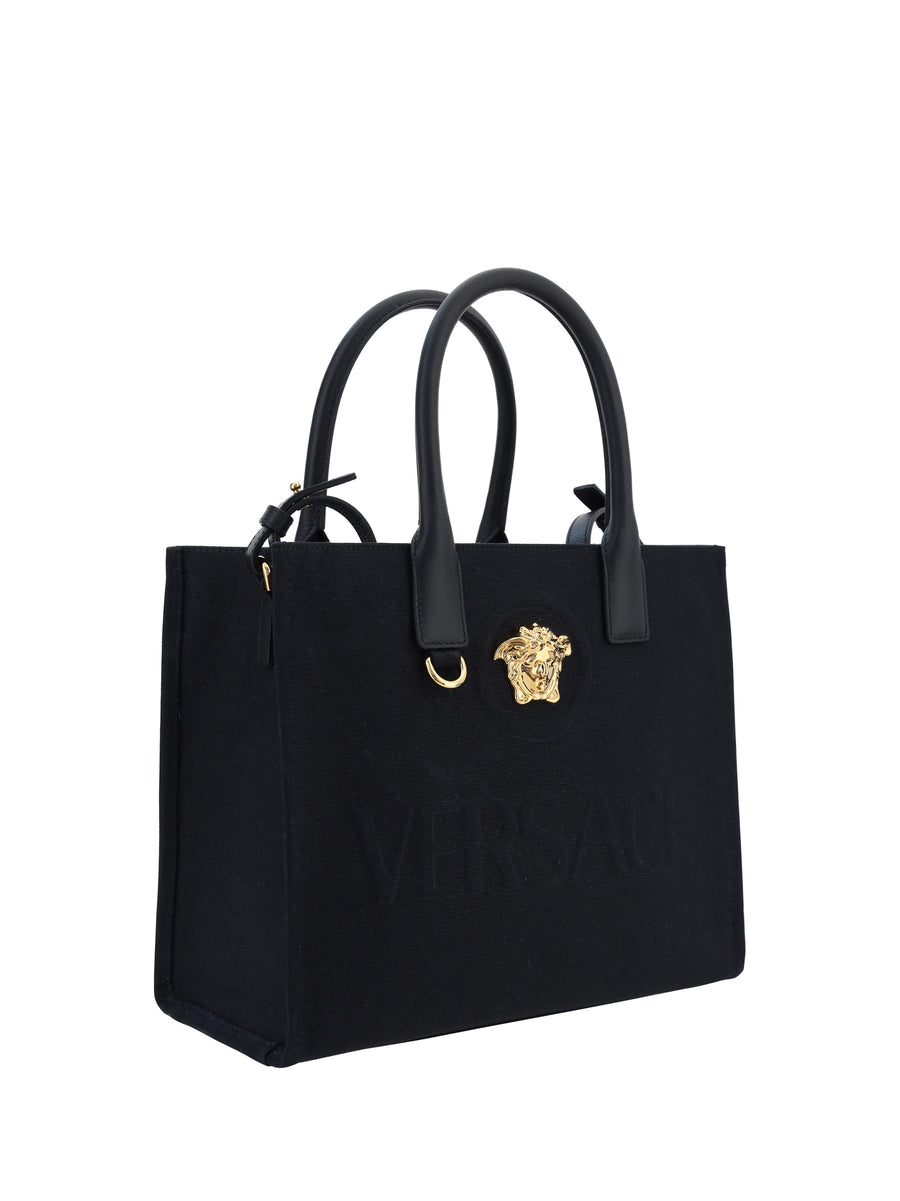 Shoulder Bag Cotton Black-Gold Black/gold