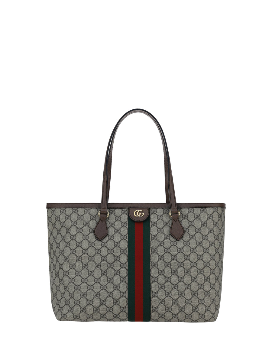 Shoulder Bag Ophidia Gg Supreme Jacquard Beige/ebony/brown/green/red Cotton Handbags