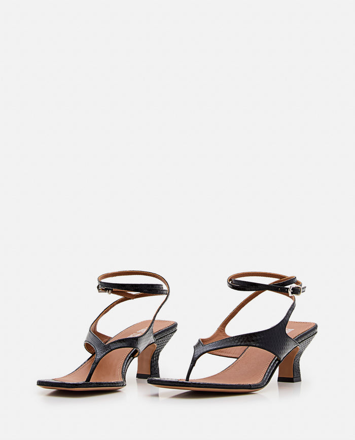 Paris Texas With Heel Black Calf Leather