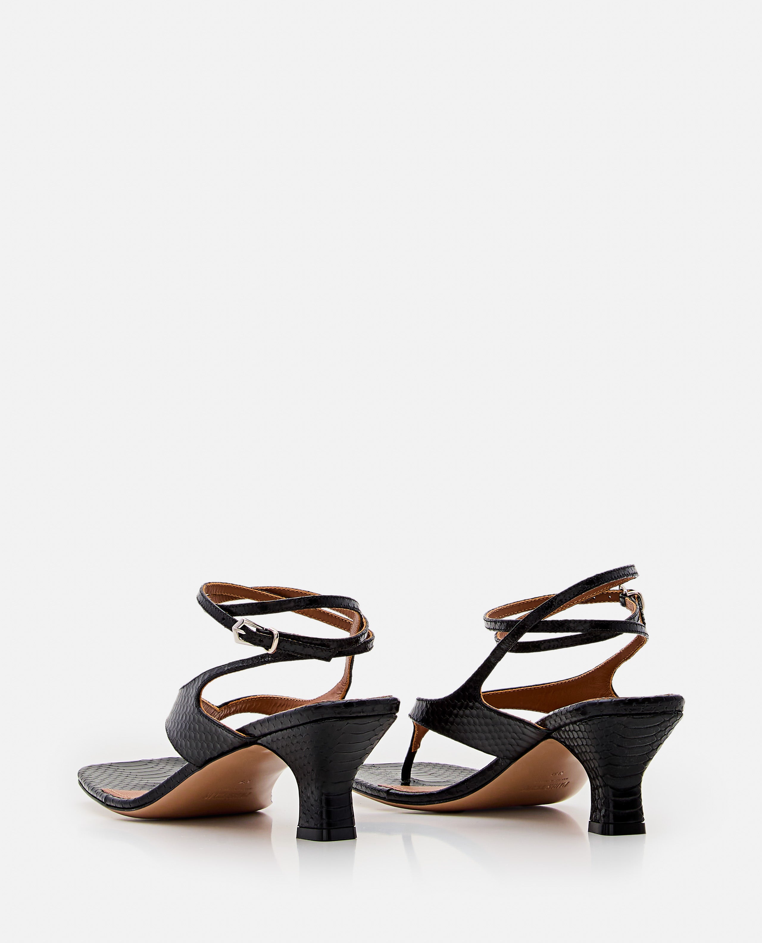 Paris Texas With Heel Black Calf Leather