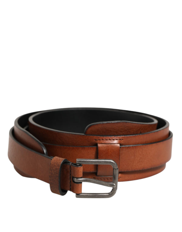 Dolce & Gabbana 100% Calf leather belt in brown