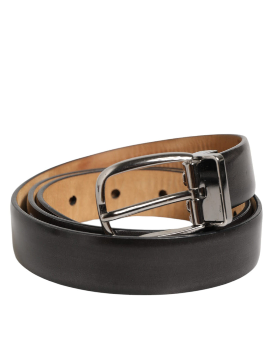 Dolce & Gabbana 100% calf leather belt in black