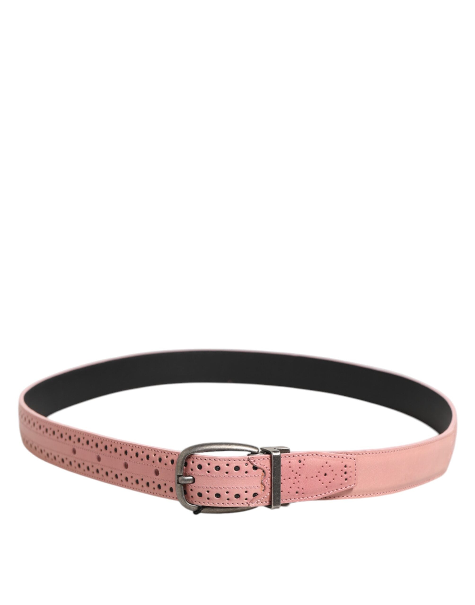 Dolce & Gabbana 100% calf leather belt in pink — view 3