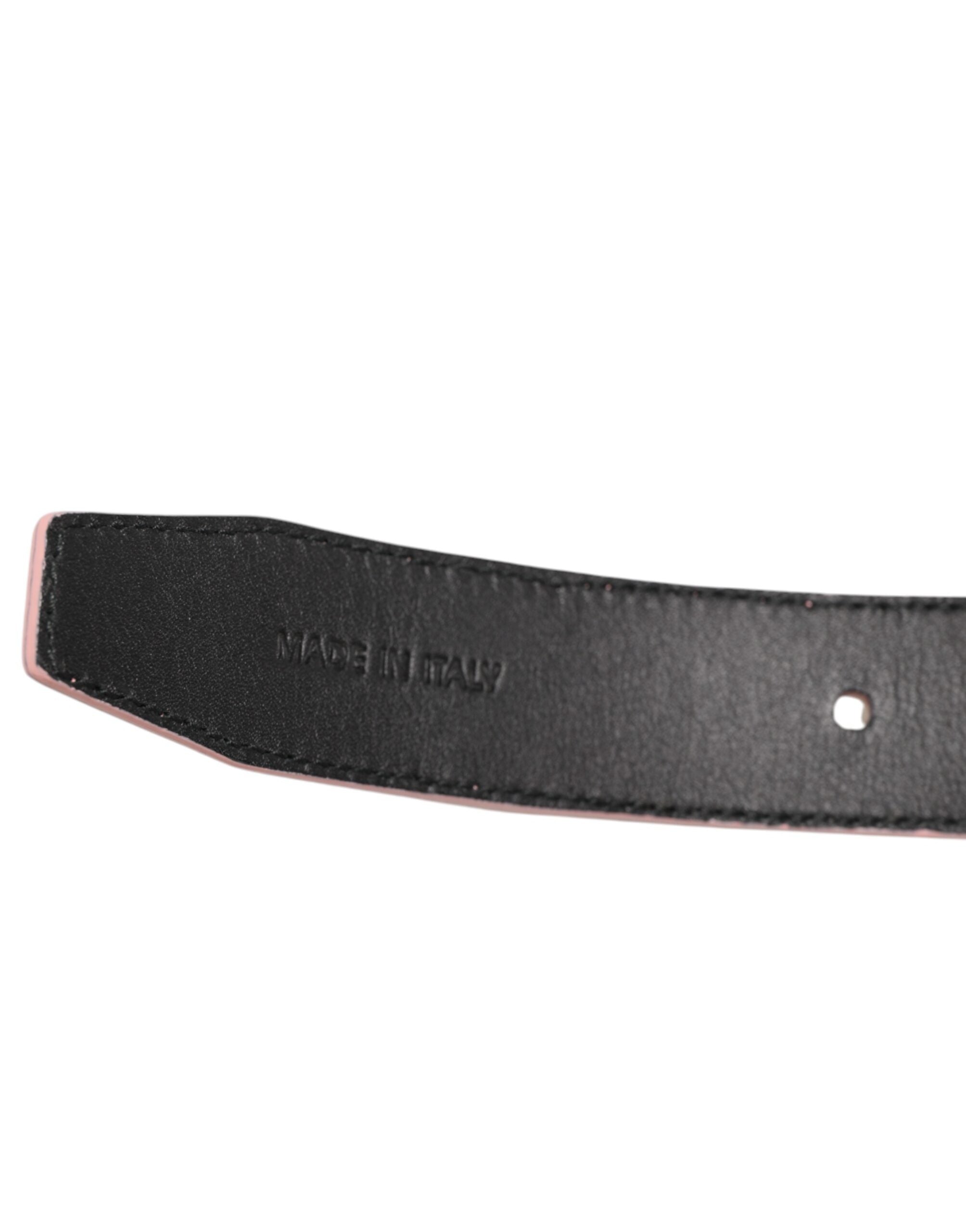 Dolce & Gabbana 100% calf leather belt in pink — view 4